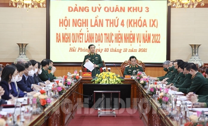 Đảng ủy Quân khu 3 tổ chức Hội nghị ra nghị quyết lãnh đạo năm 2022